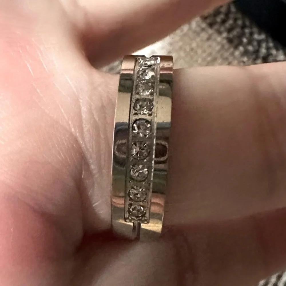 6mm silver Diamond Band Channel ring platinum unisex